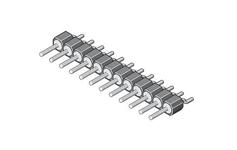 Illustration Pin Header SMD with Turned Contacts 2,54 mm  108  4
