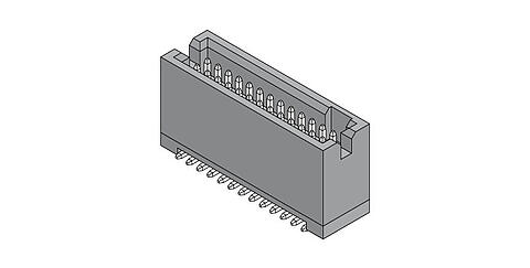 Wannenstecker Sandwich 1,27 mm
