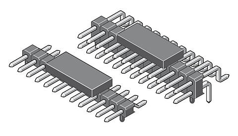 Stiftleiste SMD abgewinkelt 2,00 mm