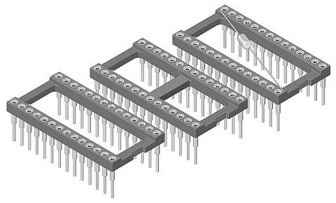 Präzisions IC-Sockel 2,54 mm
