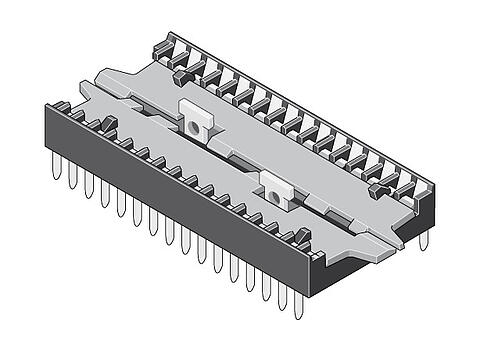 Nullkraft-Sockel 2,54 mm