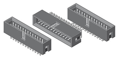 Wannenstecker 2,54 mm