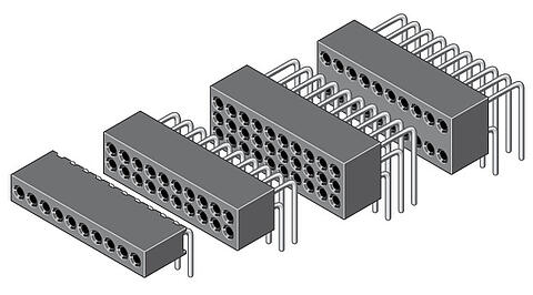 Präzisionsbuchsenleiste 1,27 mm