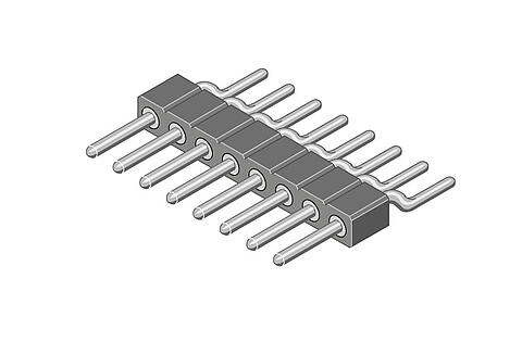 Illustration Pin Header SMD with Turned Contacts 2,00 mm  169-4