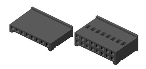Crimp Housing 2,54 mm