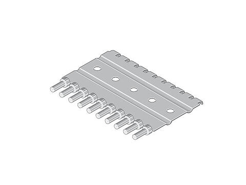 Abbildung Präzisionskontakte auf Messingcarrier 2,54 mm  074  1