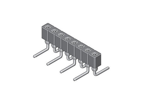 Illustration Female Header SMD with Turned Contacts 2,00 mm  171  2