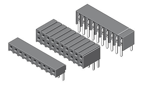 Buchsenleiste abgewinkelt 2,00 mm