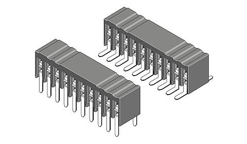Buchsenleiste abgewinkelt 1,27 mm