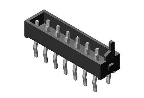 Illustration Pin Header Micro Match 1,27 mm Series 373 Variant 1