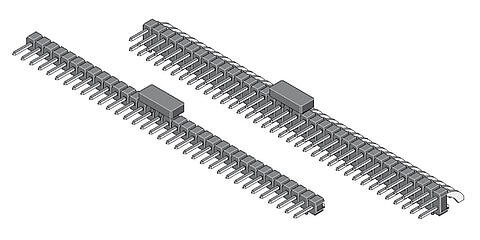 Stiftleiste SMD abgewinkelt 2,54 mm