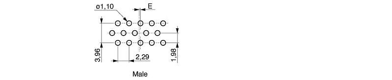  2 D-SUB High Density für Platinenmontage und mit Lötkelch in IP-67  601  1