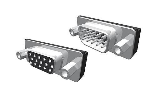 Illustration D-SUB High Density, Right Angled  599  3