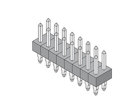 Illustration Pin Header for Press-fit Termination 2,54 mm  368  2