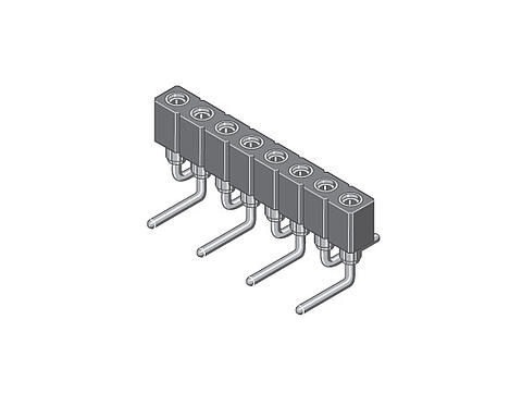 Illustration Female Header SMD with Turned Contacts 2,00 mm  171  1