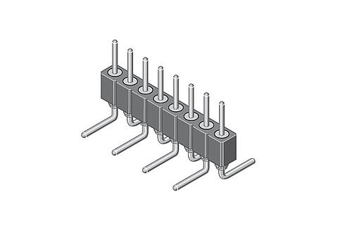 Illustration Pin Header SMD with Turned Contacts 2,00 mm  169-1