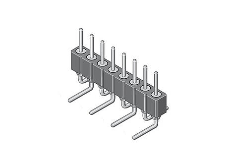 Illustration Pin Header SMD with Turned Contacts 2,00 mm  169-2