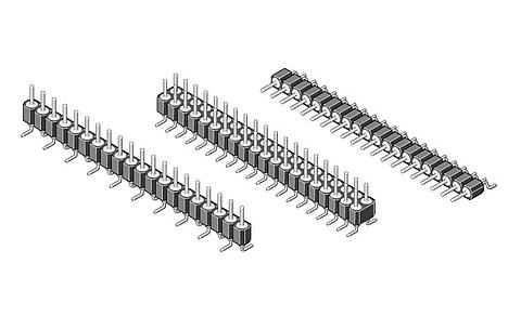 Pin Header SMD Turned Contacts 2,54 mm