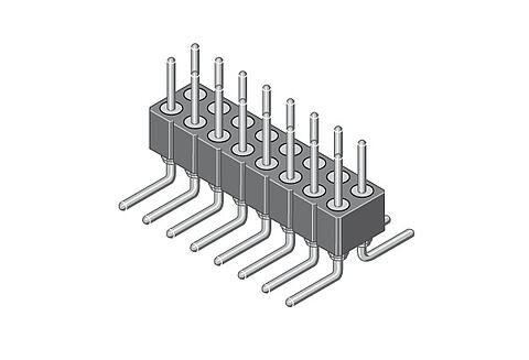 Illustration Pin Header SMD with Turned Contacts 2,00 mm  169  3
