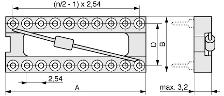  Präzisions IC-Sockel 2,54 mm  001  3