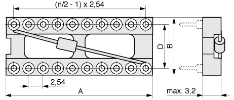  Präzisions IC-Sockel 2,54 mm  001  4