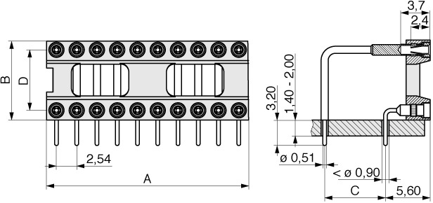  Precision Display Socket 2,54 mm  218  1
