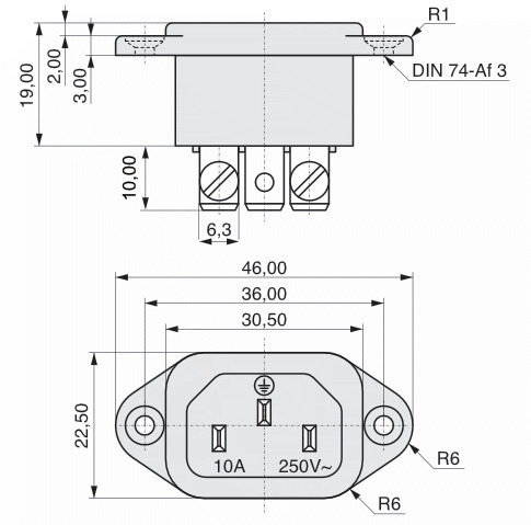  K+B Device plug screw termination  42R01-1