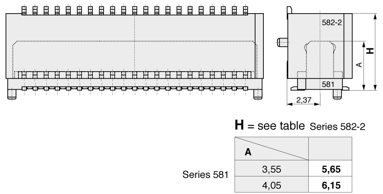  High Density Steckverbinder 0,80 mm  582  2