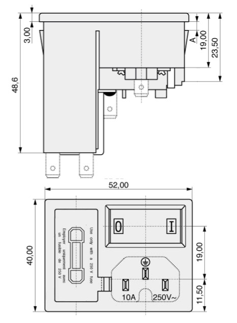 K+B Gerätestecker Lötanschluss
Steckanschluss  42R37-8