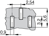  Pin Header SMD Turned Contacts 2,54 mm  038  2