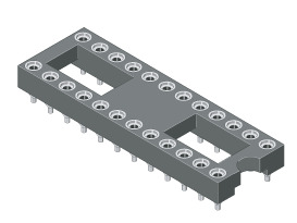 Präzisions-IC-Sockel für automatische SMD-Montage 2,54 mm