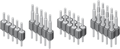 Pin Header Turned Contacts 2,54 mm