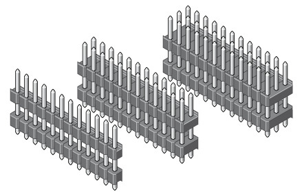 Stiftleiste Sandwich 2,54 mm