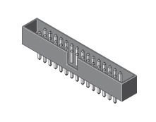 Illustration Pin Header SMD Shrouded 2,00 mm Series 155 Variant 1