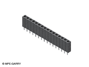Abbildung Buchsenleiste Dual Entry 8,50 Bauhöhe, 2,54 mm  298  4
