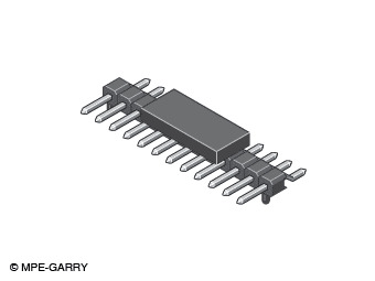 Illustration Pin Header SMD Right Angled 2,00 mm  333  1