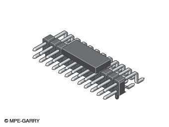 Illustration Pin Header SMD Right Angled 2,00 mm  333  2