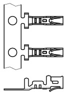 Illustration Kontakt für Wire-to-Board Connector für Crimpgehäuse Crimp  683-2
