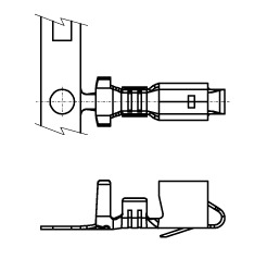 Kontakt für Wire-to-Board Connector für Crimpgehäuse